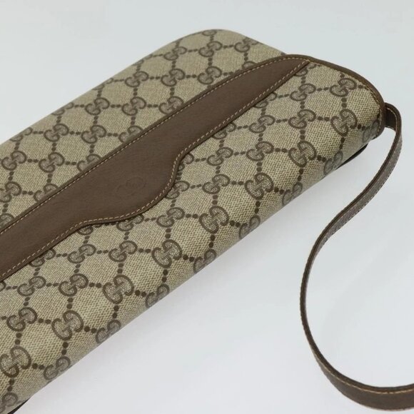 GUCCI GG Supreme Shoulder Bag PVC Beige Gold 004 256 0024 Auth ki5813 - Picture 7 of 14